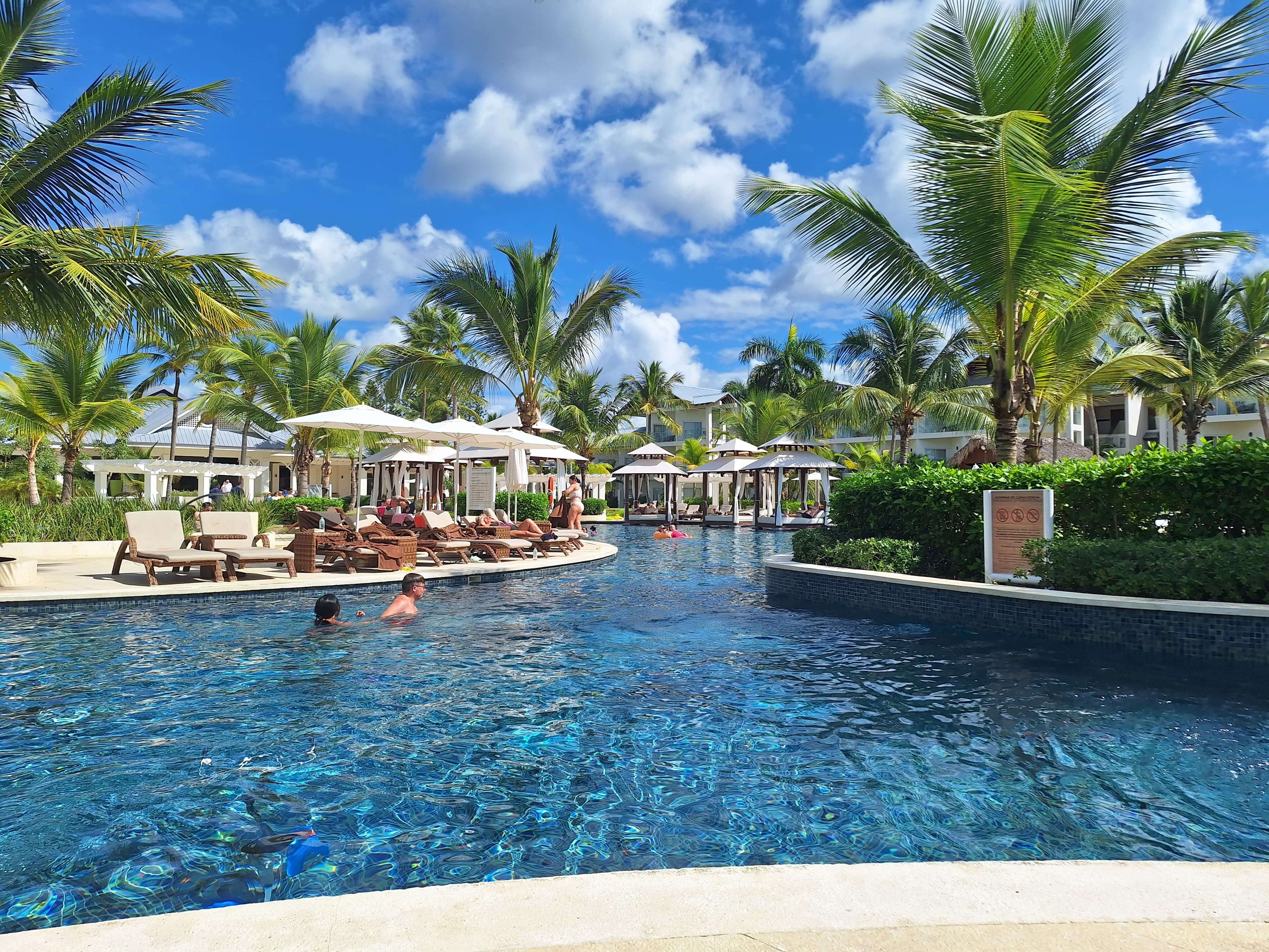 The family section features a large, lake-shaped pool.